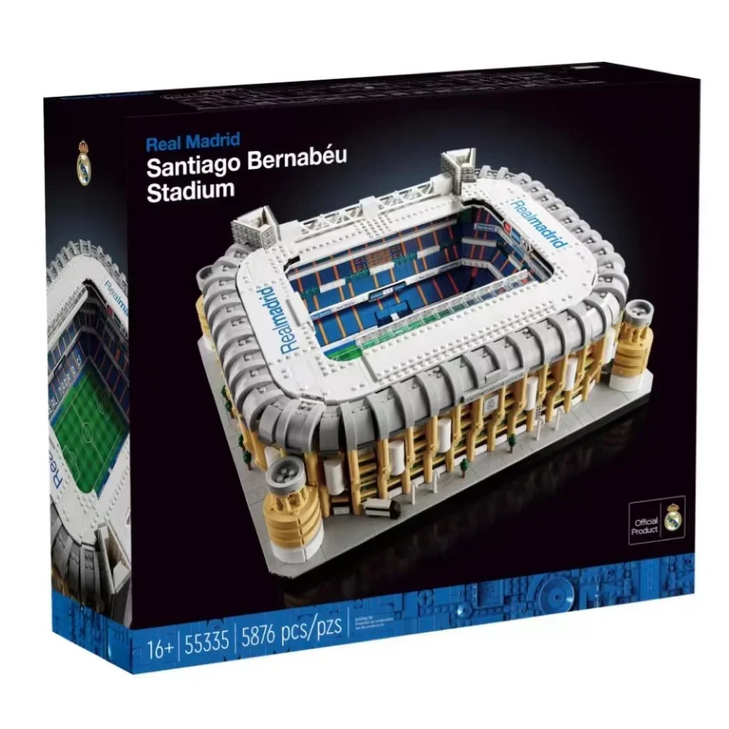 

IN STOCK 5878pcs 10299 Real Madrid Santiago Bernabeu Stadium Architecture City Model Building Blocks Bricks Adult Toys Gift