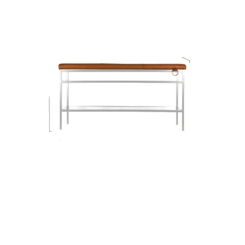 

Modern simplicity, light luxury home, soft bag seat cushion at the door, shoe stool, Nordic bedside shoe rack