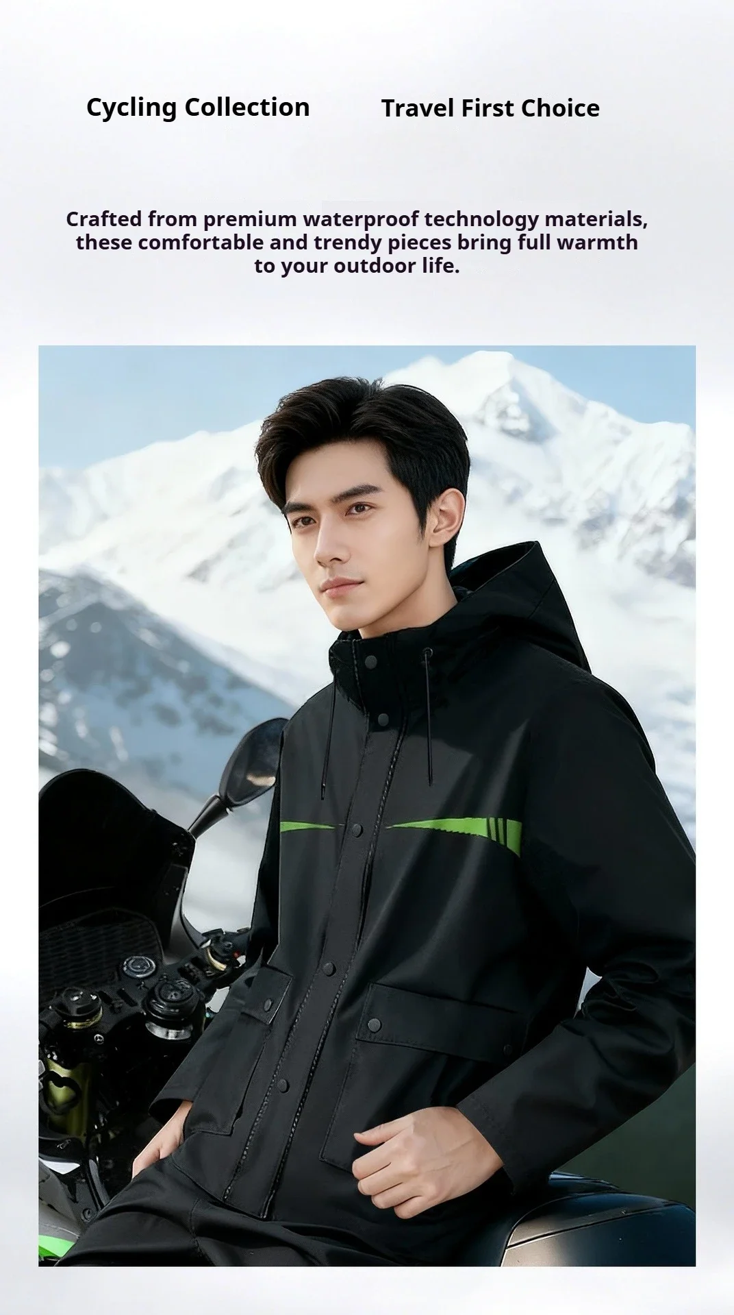 Motorcycle Raincoat Rain Pants Set Adult Raincoat Split Type Special Full Body Rainstorm Prevention Riding Raincoat