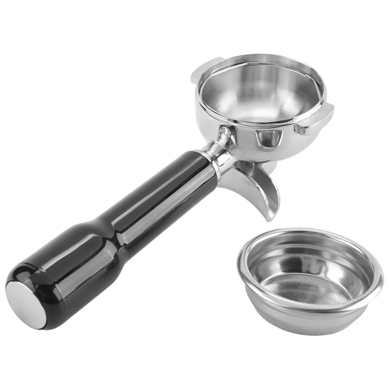 FZFZ 3 قطعة 58 مللي متر ماكينة القهوة من الفولاذ المقاوم للصدأ حامل مرشح بدون قاع Portafilter لصاروخ/Expobar مزدوج الفم/E61