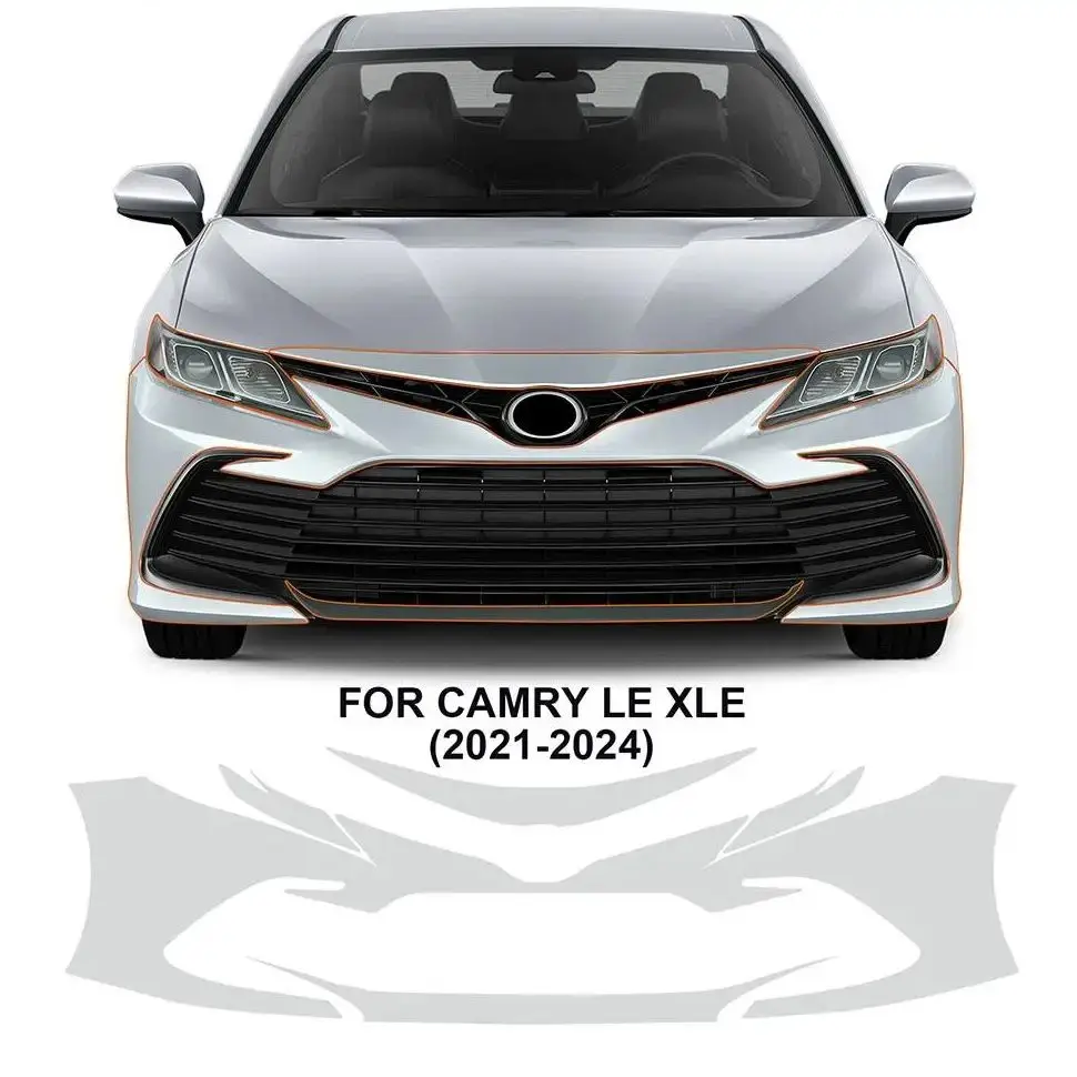 

For Toyota Camry LE XLE 2021-2024 TPU Paint Protection Film Self-Healing Clear Bra Pre-cut PPF Car Body Anti-Scratch Resistant