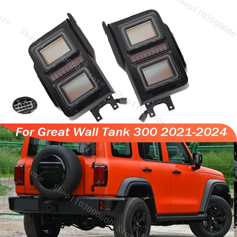

Rear Tail Light Turn Signal Lamp For Great Wall Tank 300 2021 2022 2023 2024 Rear Bumper Brake Light Warning Tail Lamp