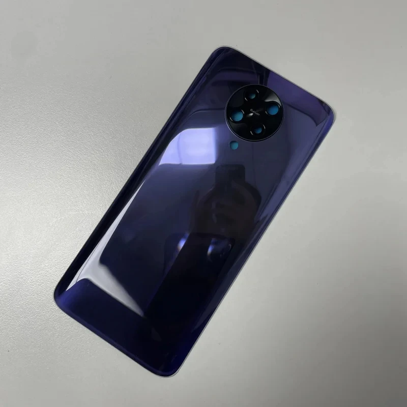 Cubierta Trasera de Vidrio para Xiaomi Poco F2 Pro, Panel de Batería, Carcasa Trasera con Reemplazo de Lente de Cámara