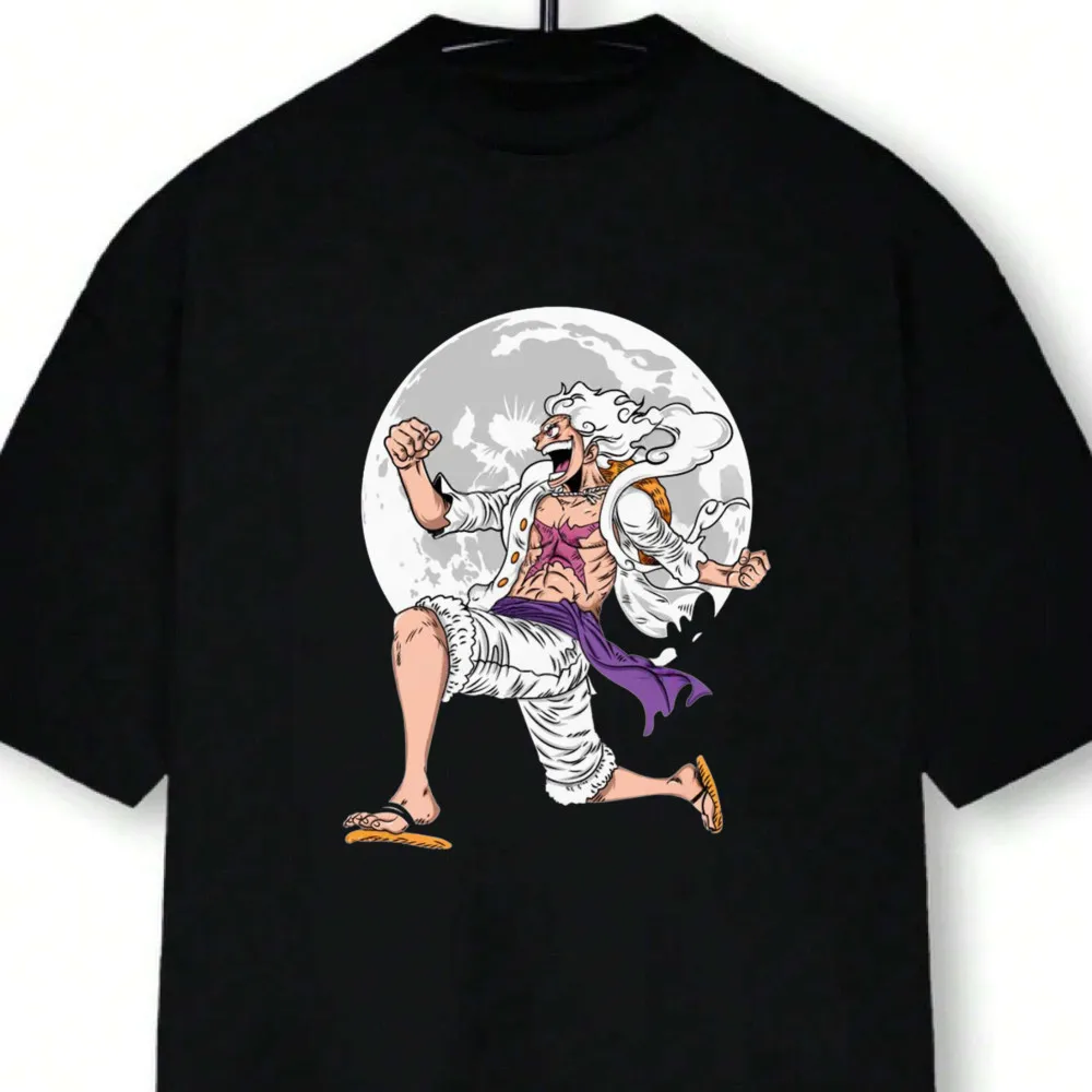 

ONE PIECE Nika Luffy Gear5 Men Women Summer T-shirt Harajuku Retro Short Sleeve Loose Oversized Casual Fitness Comfort Y2k Anime