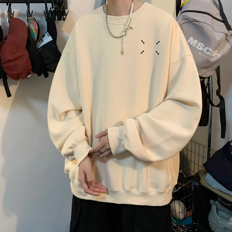 

Men's Oversized Plain Autumn Hoodie Letter Print White 5XL Fashion Hoodies for Men Unisex Casual Wear Hoody Male Sweatshirt