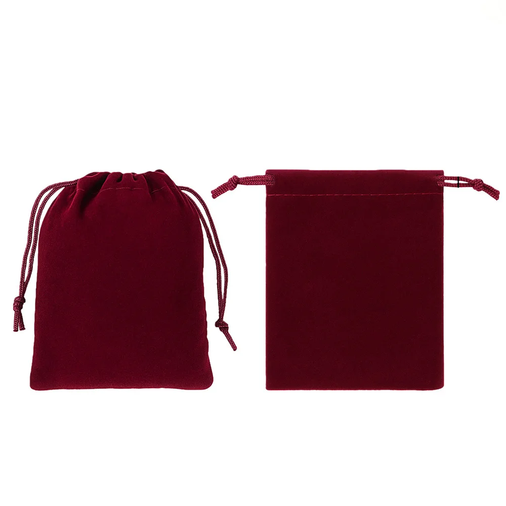 30pcs Gift Pouches Black Velvet Jewellery Wedding Packing Sack Money Bag Drawstring - 4