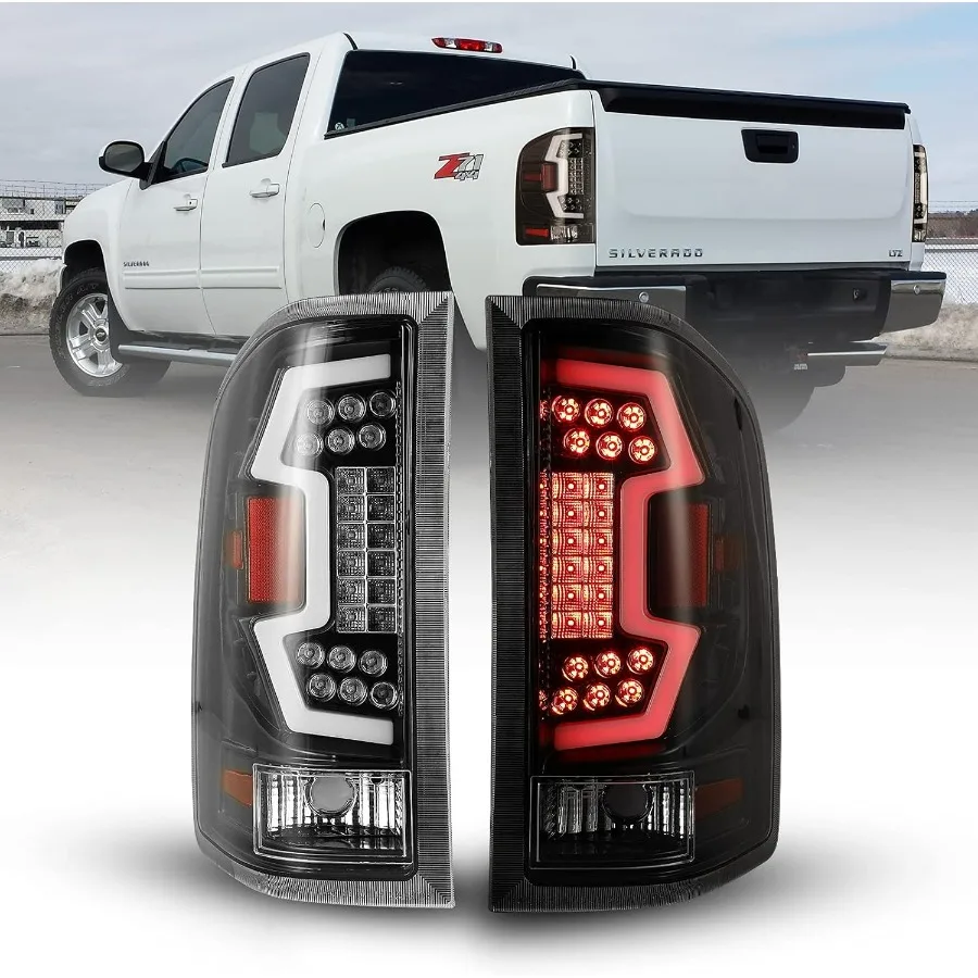

Светодиодные задние фонари подходят для Chevy Silverado 1500 и 2007-2014 GMC Sierra, 07-14 Chevy Silverado 2500HD/3500HD Tail Li 2007-2013 гг.