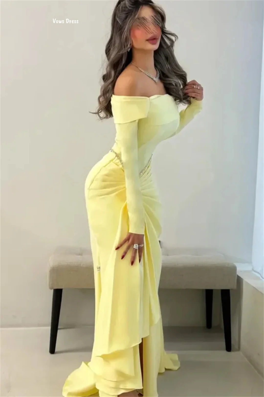 새틴 천 볼 가운 맞춤 제작 고급 프롬 드레스 2025 이브닝 드레스 여성 우아한 고급 캔들 펄 로브 사워이