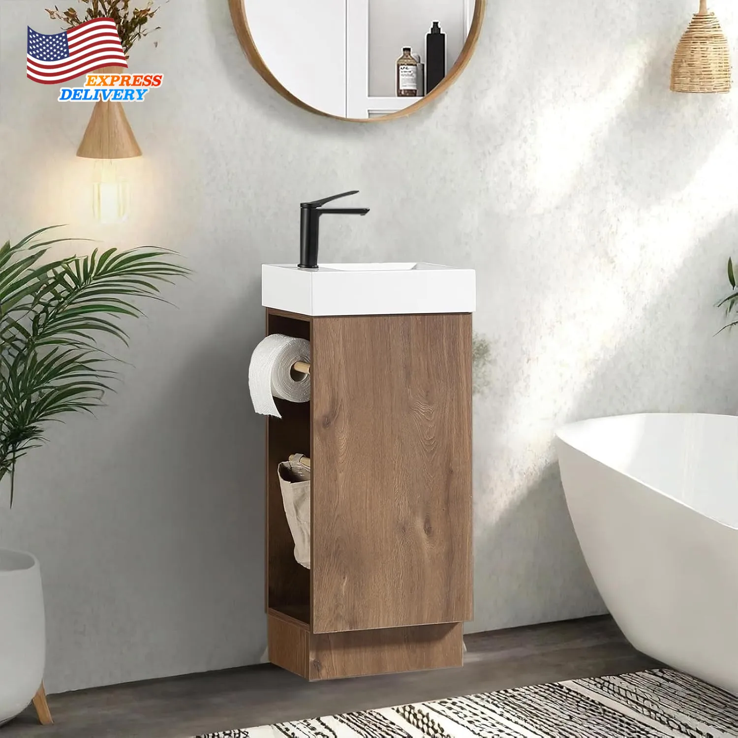 16" Small Bathroom …