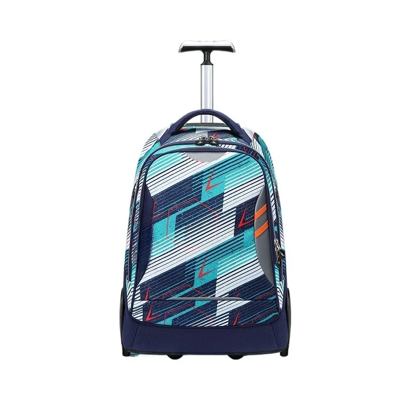 Elementary school students tie rod bag large capacity, can climb stairs middle school students tie rod bag