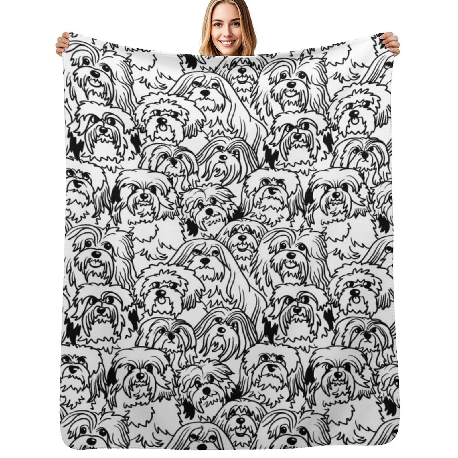 Oh Havanese Throw Blanket Warm Comfortable Blanket for Office Napping