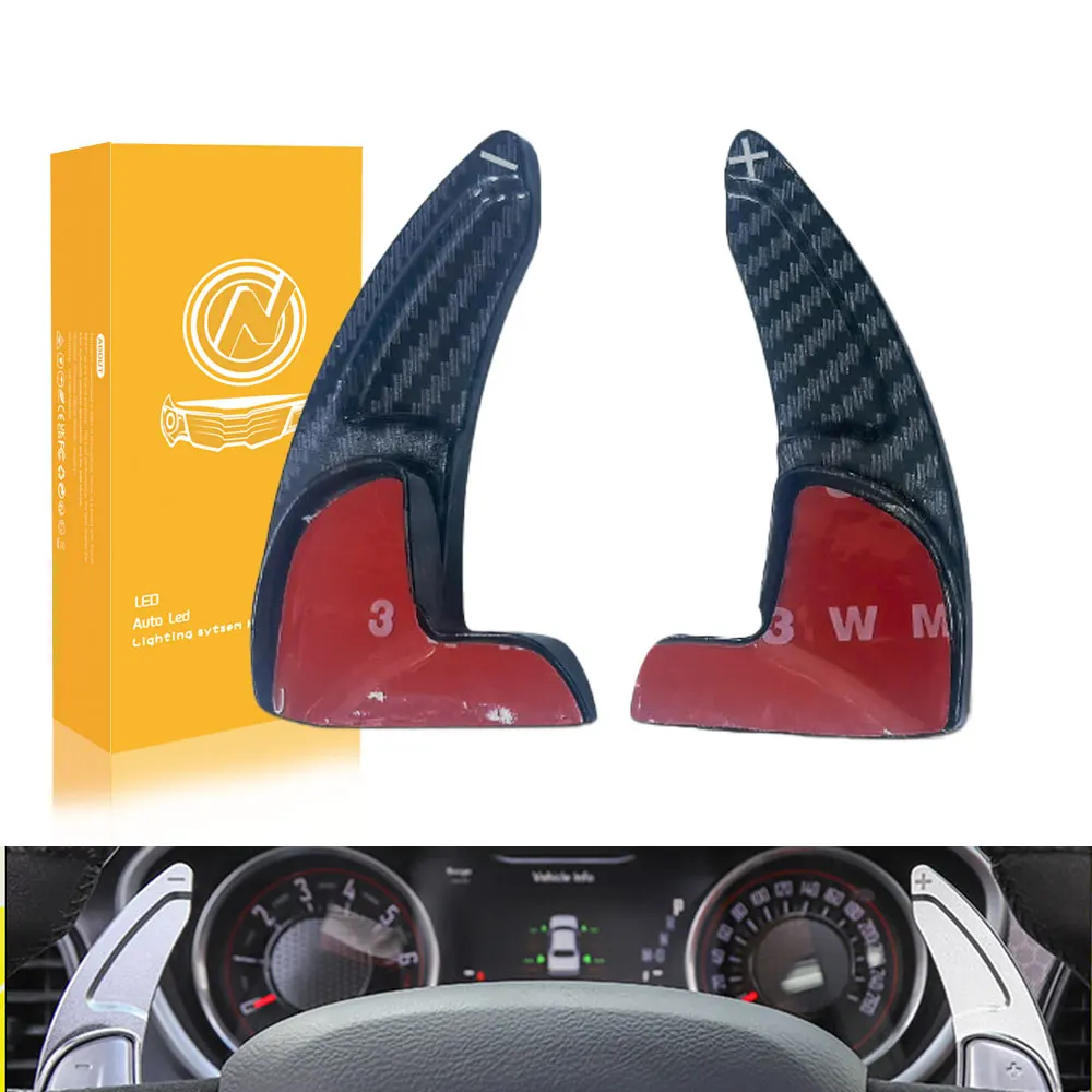 For Dodge Challenger Durango R/T For Jeep Grand Paddle Shifter Carbon Fiber Car Steering Wheel Shift Paddle Extension Shifters