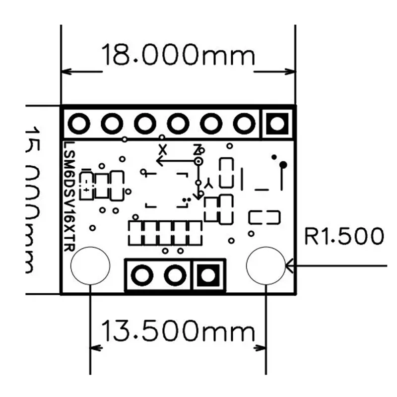 LSM6DSV16XTR Smart IMU Module -Built-in Sensor Fusion & AI Core, Direct Quaternion Output,for Advanced Gesture Recognition, VR