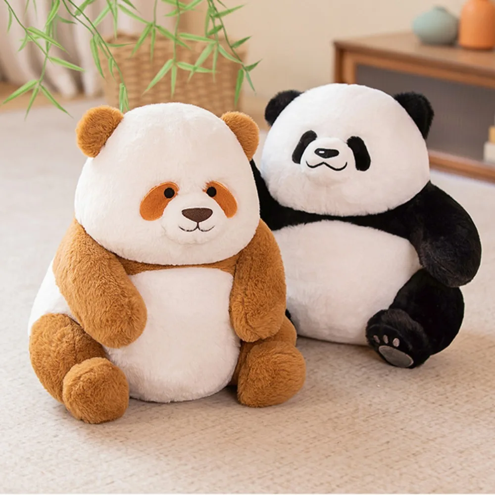 Car Key Pendant Animal Panda Plush Keychain Stuffed Soft Panda Plush Keyring Cartoon Simulated Panda Plush Pendant Couple