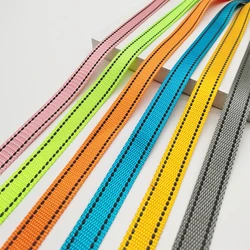 5 Meters 3/4 inch 20mm Polyester Reflective Webbing 1mm Thickness Safety Belt For DIY Pet Collar Bag Strap Sewing 10 Colors