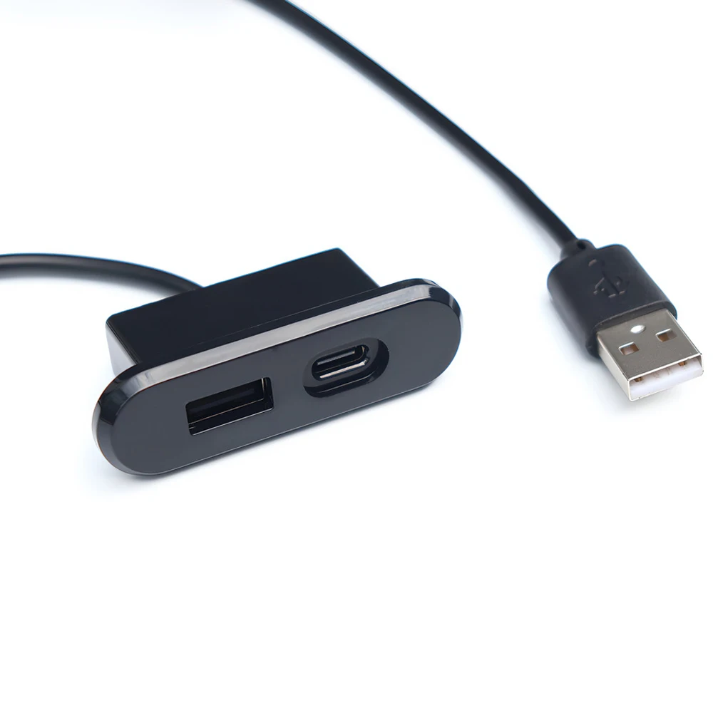Prises encastrées sur Table 1 USB-A et 1 type-c prise de courant cachée de bureau intégrée avec rall