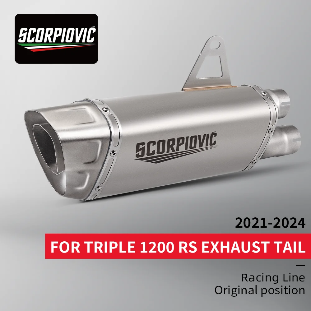 

Slip on For Triple 1200RS RR Motorcycle Exhaust System Upgrade Accessories High Quality Original Muffler Link Pipe