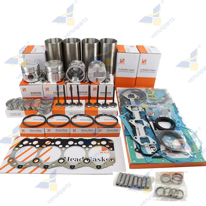 

Для Mitsubishi S4S комплект для капитального ремонта, поршень двигателя и поршневые кольца, полный комплект прокладок цилиндра 32A17-00100 94*2.5HK+2+4.5