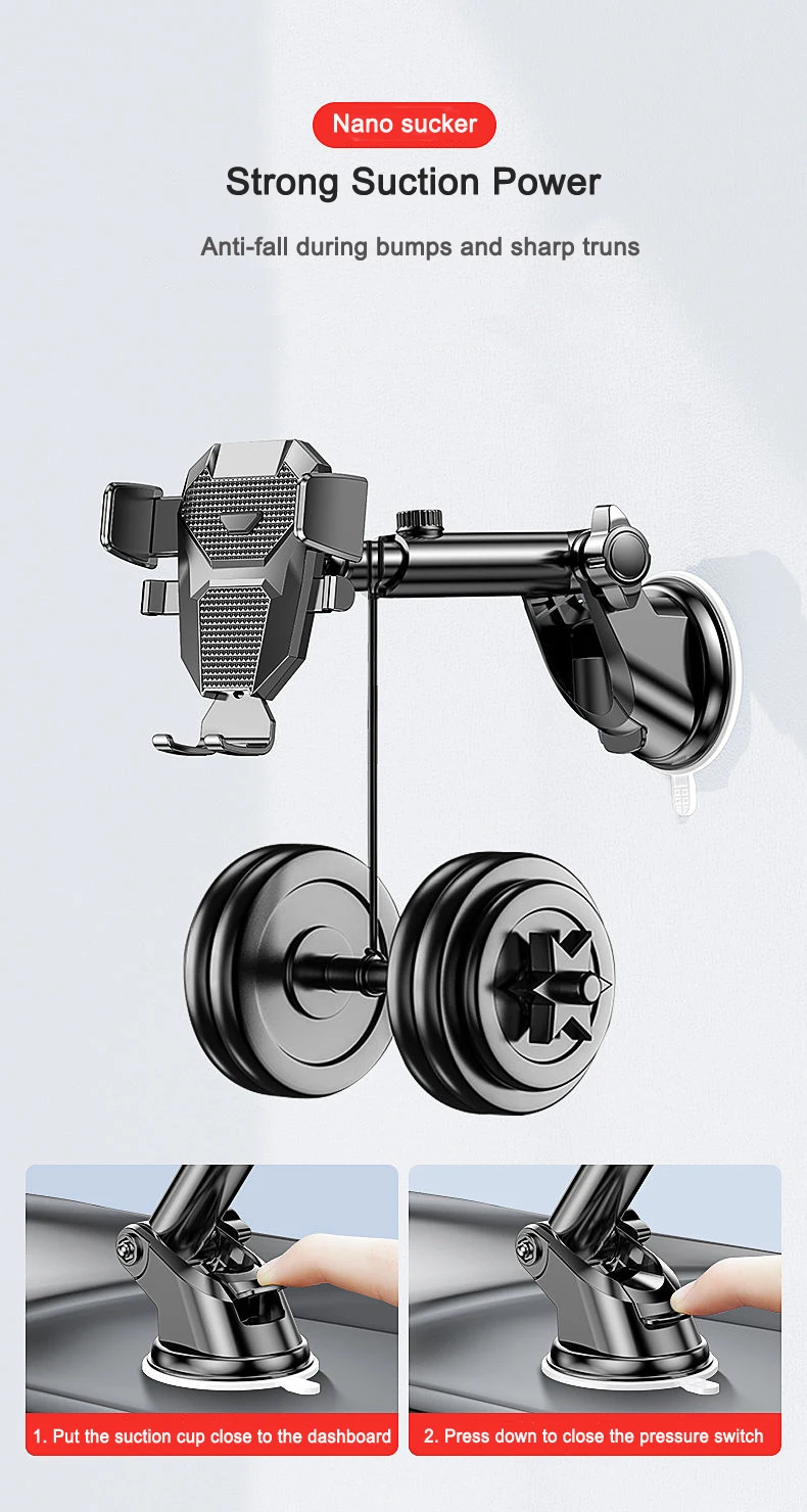 Auto Sucker Telefon Halter Halterung Ständer Tragbare Telefon Ständer Verlängerung Arm Handy Unterstützung Für iPhone 14 13 Xiaomi Huawei Samsung – Detail 4