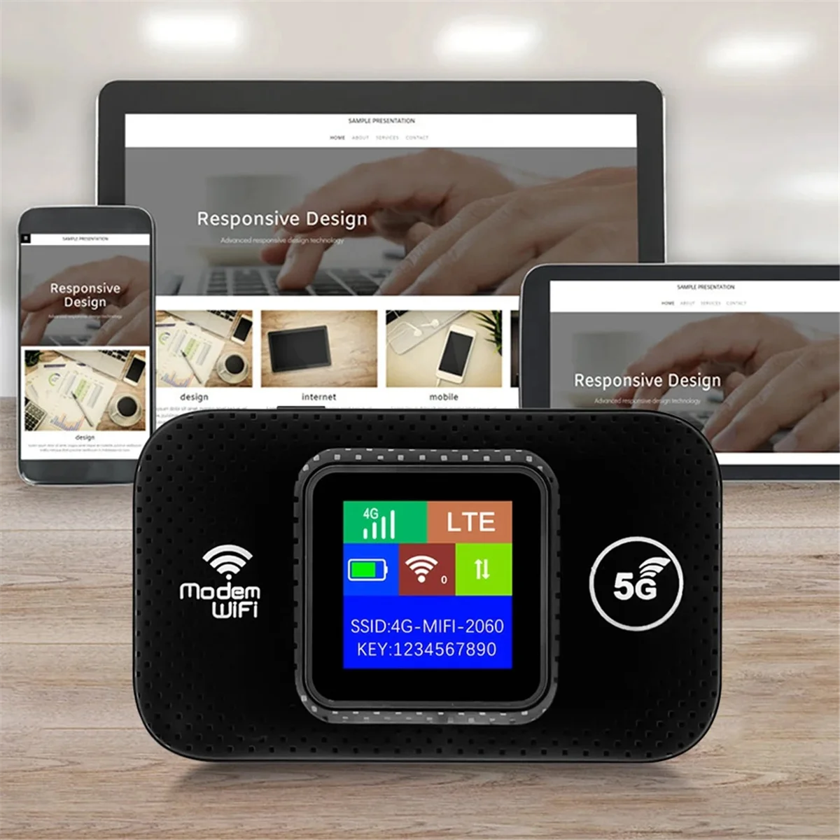 Router WiFi Supernew 4G Lte Hotspot mobile portatile Router wireless 3000mAh 150Mbps con ripetitore slot per scheda SIM per la casa