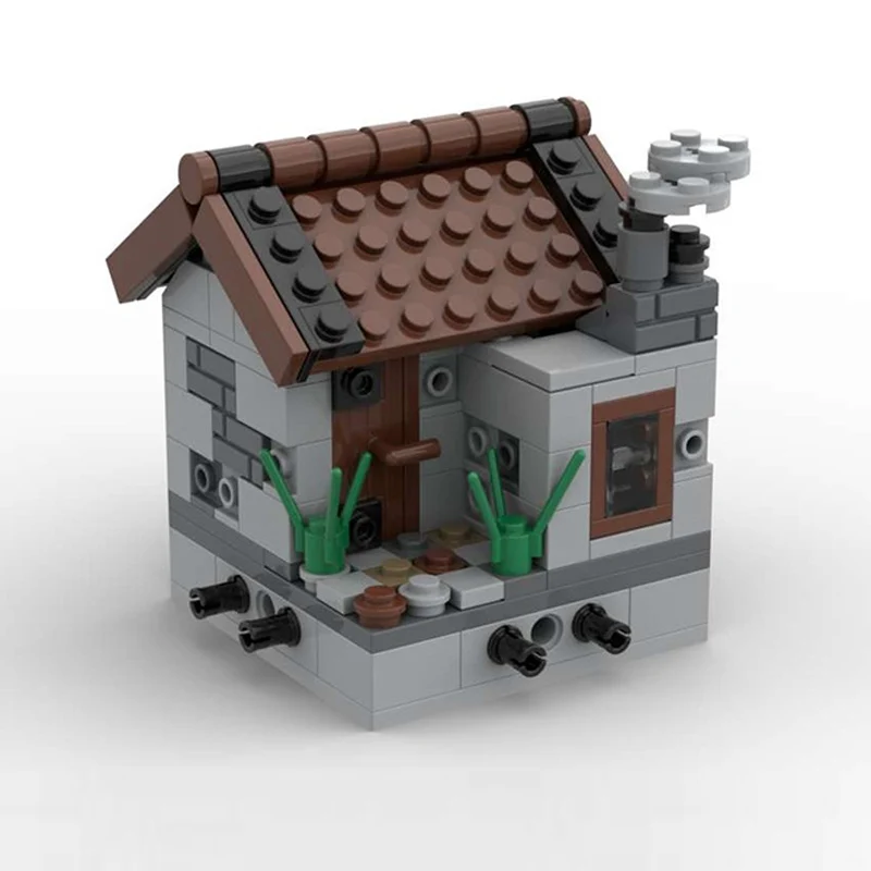 Medieval Castle Model MOC Building Bricks Village Residential House Modular Technology Children Holiday Gifts Assemble Toys Suit