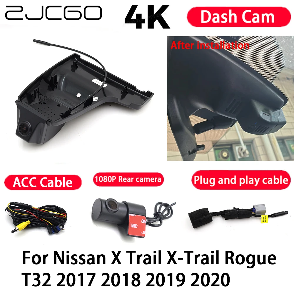 

Car Camera 4K Plug and Play Dash Cam Video Recorder Night Vision for Nissan X Trail X-Trail Rogue T32 2017 2018 2019 2020