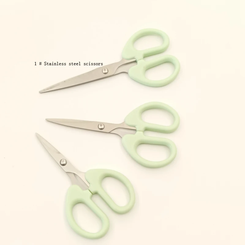 Stainless Steel Student Stationery Cut Office Cut Manual Thread Cut Small Scissors