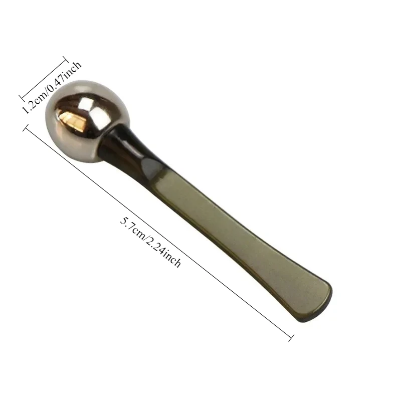 Массажный ролик для глаз, крем для глаз, аппликатор, косметический шпатель, против морщин, темных кругов, ложка для лица, массажер для лица из золотого сплава