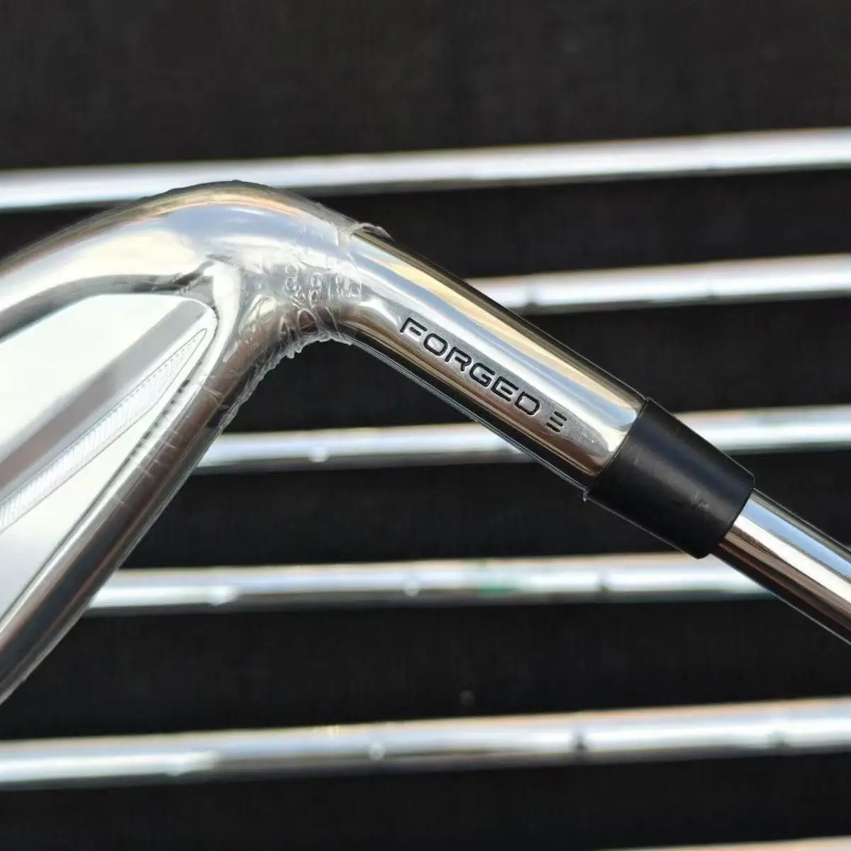 مجموعة مكاوي الجولف Abay_ Golf Club فضي T200 (4-9P48) عمود R/s فولاذي مرن/جرافيت مع غطاء علوي