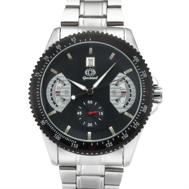 KL20 ساعة يد رجالية عصرية جديدة كاجوال للأعمال من الخلف ساعة ميكانيكية أوتوماتيكية شفافة هدية رائعة على مدار الساعة