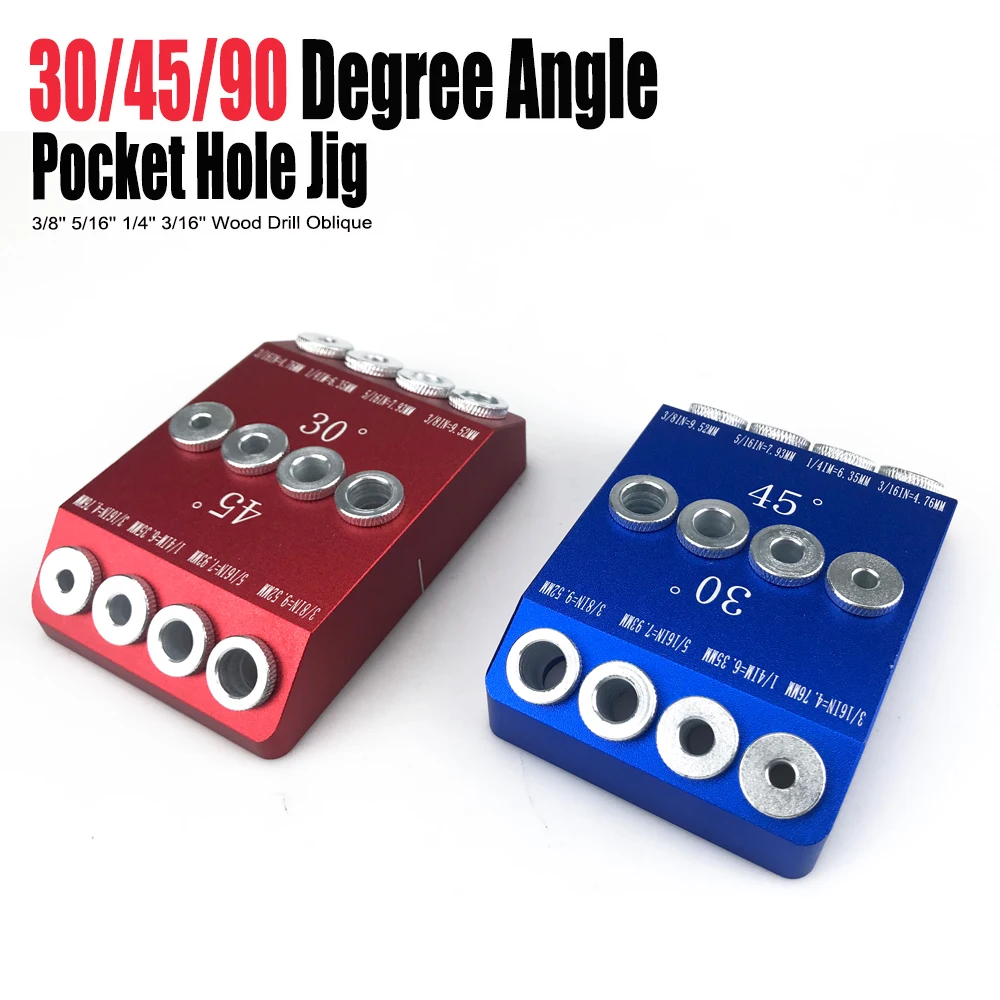 30/45/90 Độ Góc Túi Lỗ Jig 4 Kích Thước Mũi Khoan Jig Khoan Hướng Dẫn Cho Góc Cạnh Lỗ/Thẳng Lỗ hợp Kim Nhôm Khoan Jig