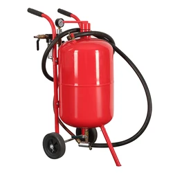 80L 20Gal Sandblaster Heavy Duty Steel Abrasive Air Sand Blaster Mobile Rust Remove Surface Cleaning Recondition Machine