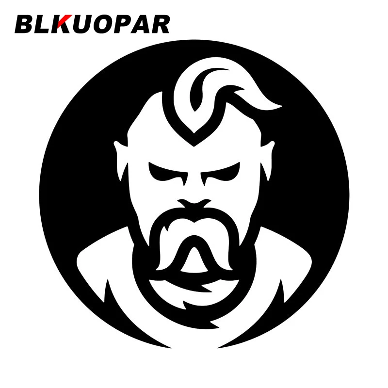 BLKUOPAR Ukrainian Cossack Silhouette Car Sticker Sunscreen Creative Original Graphics Personality Scratch-Proof Car Accessories