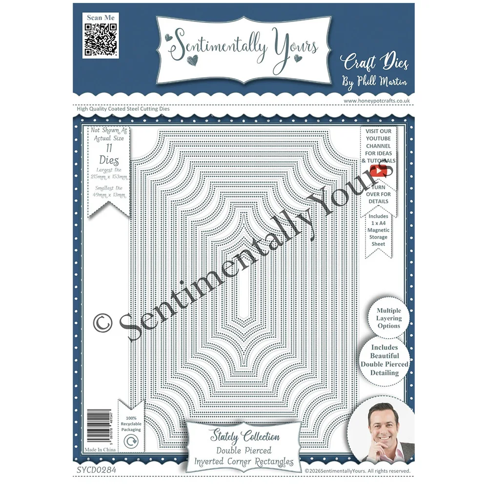 DL Accessory Panel Slimline Collection Extended Family A5 Set Metal Cutting Dies DIY Scrapbook Paper Festive Stamps Template image 3