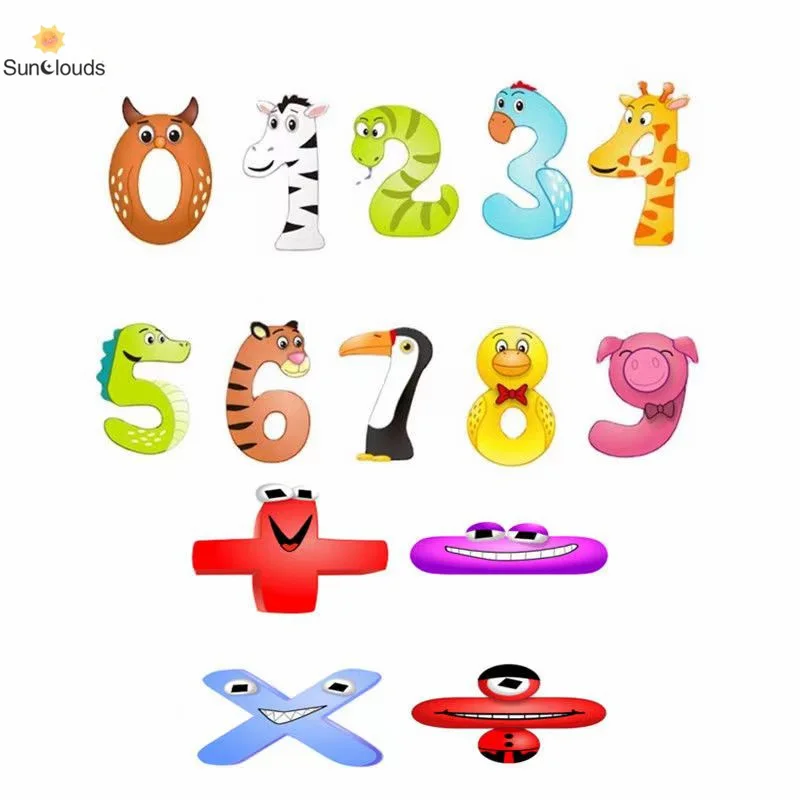 Plush Toy Anime Doll 26 English Letters Stuffed Toys Children Montessori Numbers 0-9 Doll Toy Plush Education Toys For Child