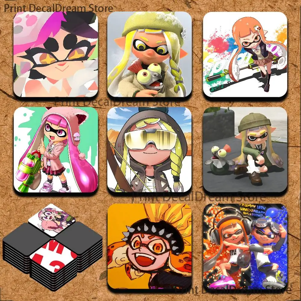 

S-Splatoon Game Sublimation Magnet Cartoon Anime CuteFridge Magnets Personalized Sublimation Products for Kitchen