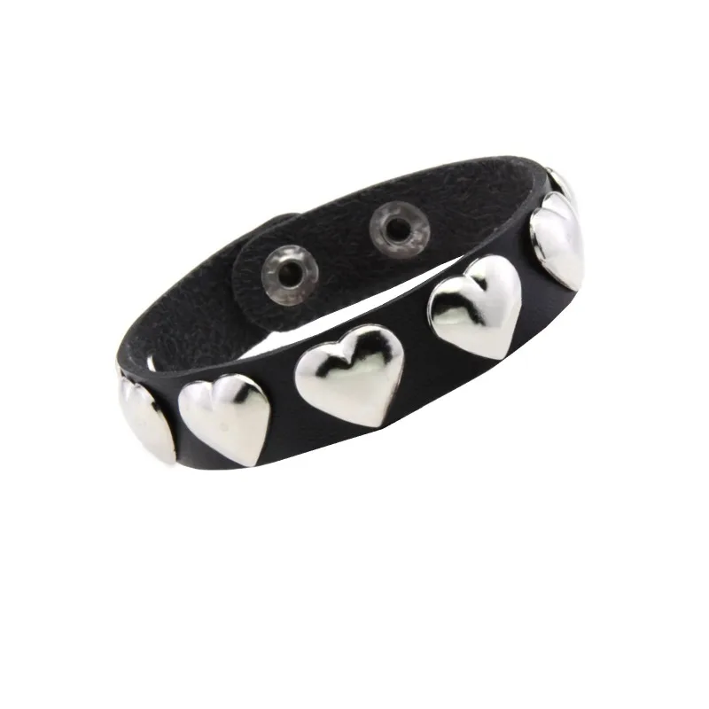 سلاسل يد بانك لوف للأزواج - أساور على شكل قلب منفعل له ولها، هدية عيد الحب