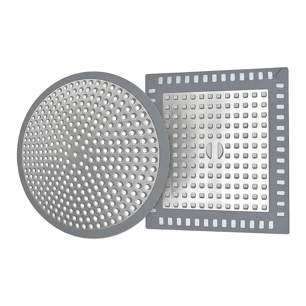 2Pcs Hair Catcher Drain Strainer for Shower Sink Tub Flexible For Durable Steel Material Prevents Clogs Easy Installation