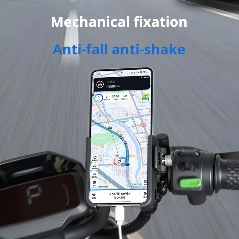 GUB P33 Bike Phone Holder 360 Rotation Bicycle Phone Holder for 5.4-7.2 Inch Devices Motorcycle Handlebar Mobile Phone Stand - view 2