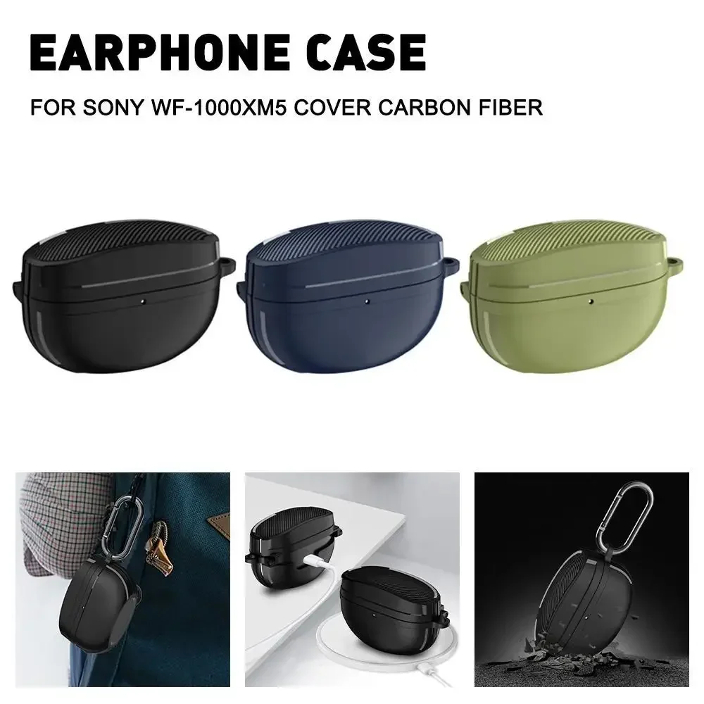 

Suitable For Sony WF-1000XM5 Protective Case High quality fall prevention Connected Wireless Bluetooth Earphone protective case