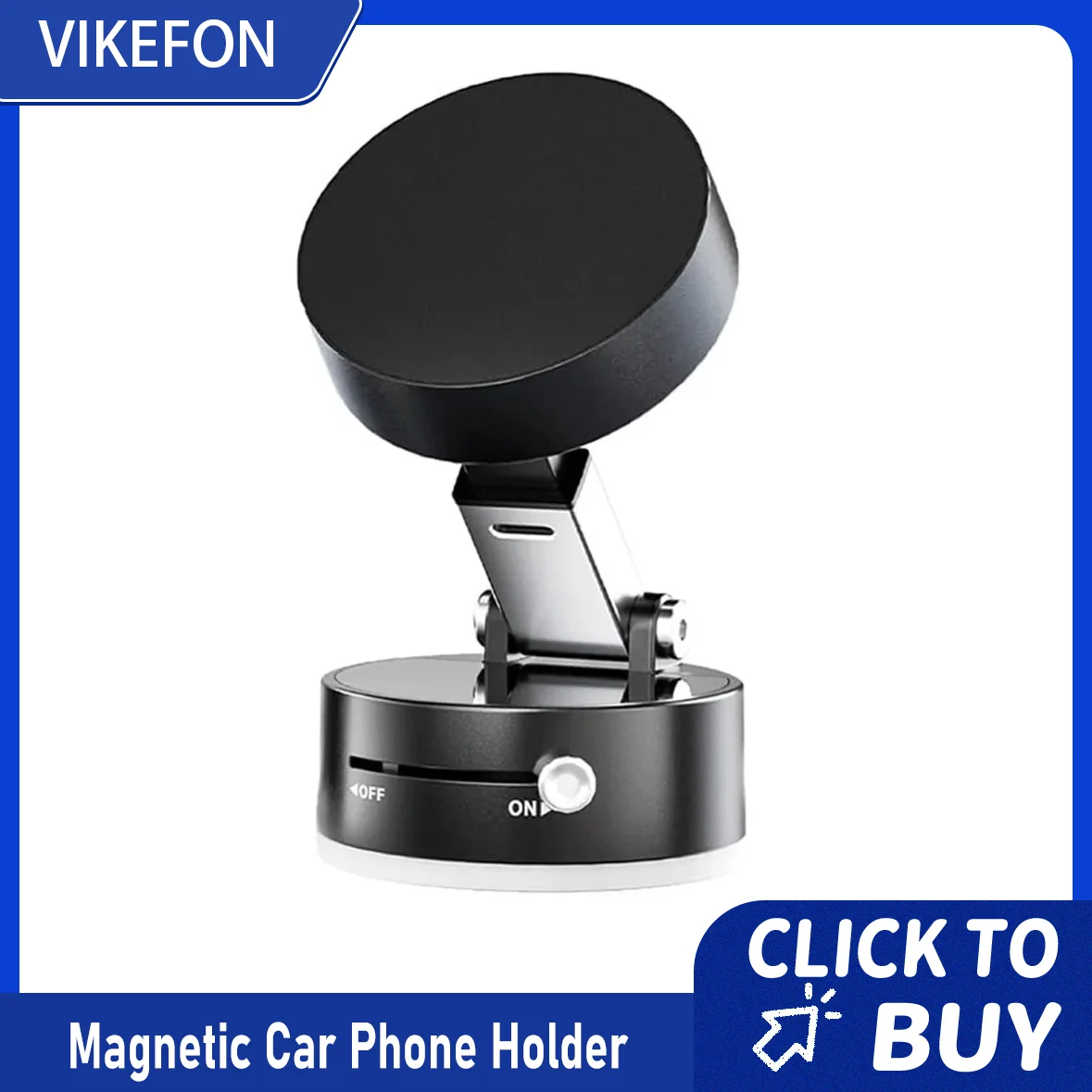 

360° Rotation Magnetic Suction Phone Holder Original Vacuum Magnetic Stand Suction Phone Mount Cars/Gyms/Mirrors/Smooth Surface