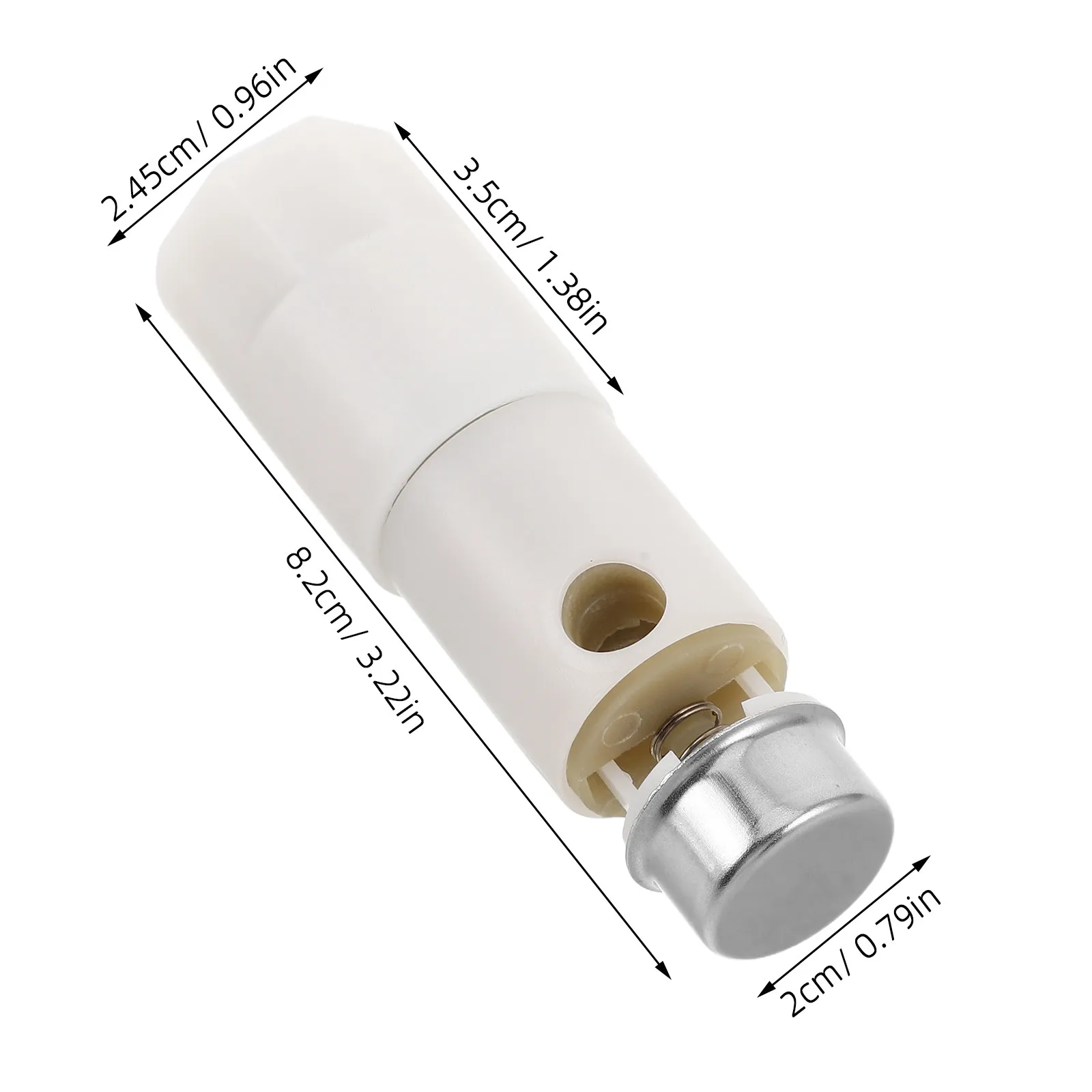 2Pcs Toilet Seat Damper Hinge Soft Close Quiet Closing Replacement 3.23 Stainless Steel Plastic Top Mounting Hardware Toilet