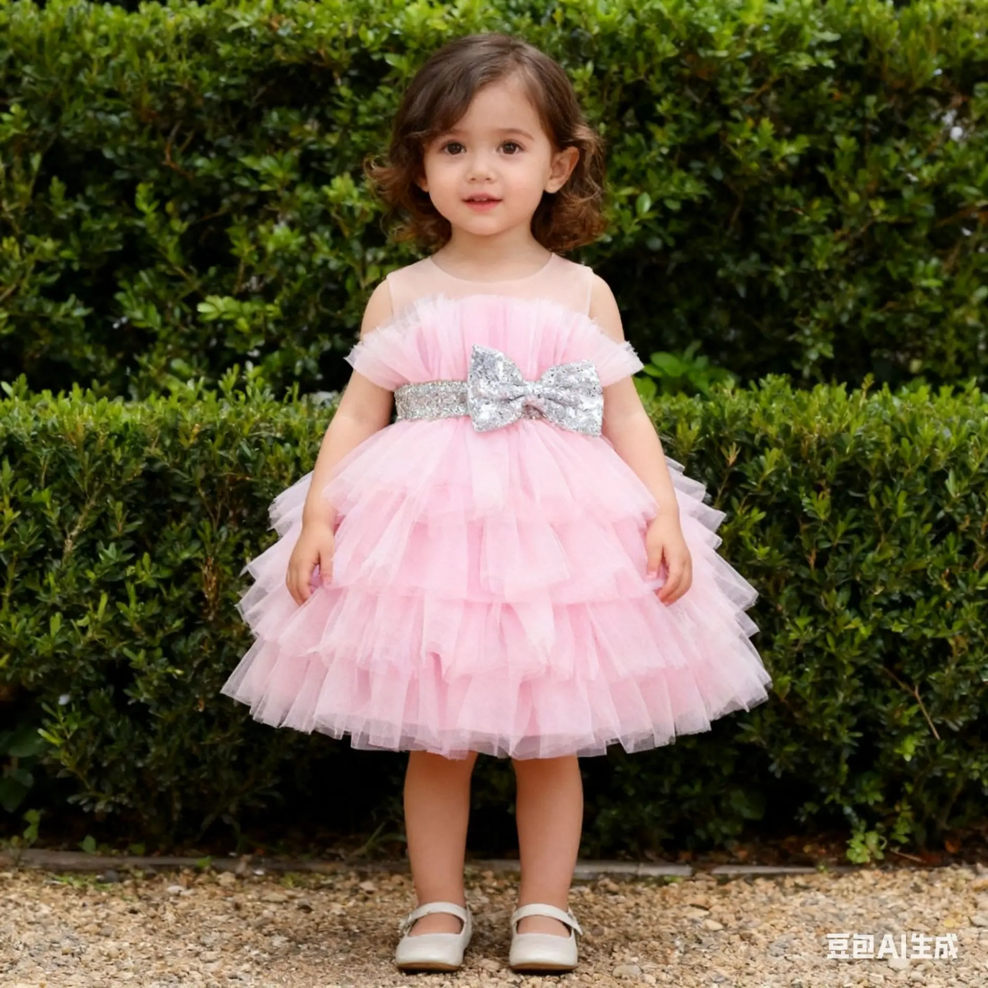 Newborn Baptism Baby Clothing Christmas Party Big Bow Princess Dress NewYear clothes Toddler 1st Birthday Party Infant Dress Gow