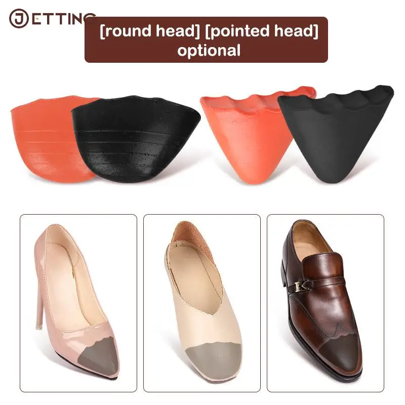 1Pair PU Foam Shoe Plug High Heel Toe Plug Shoe Insert Big Shoes Toe Front Filler Cushion Pain Relief Protector Shoe Accessories