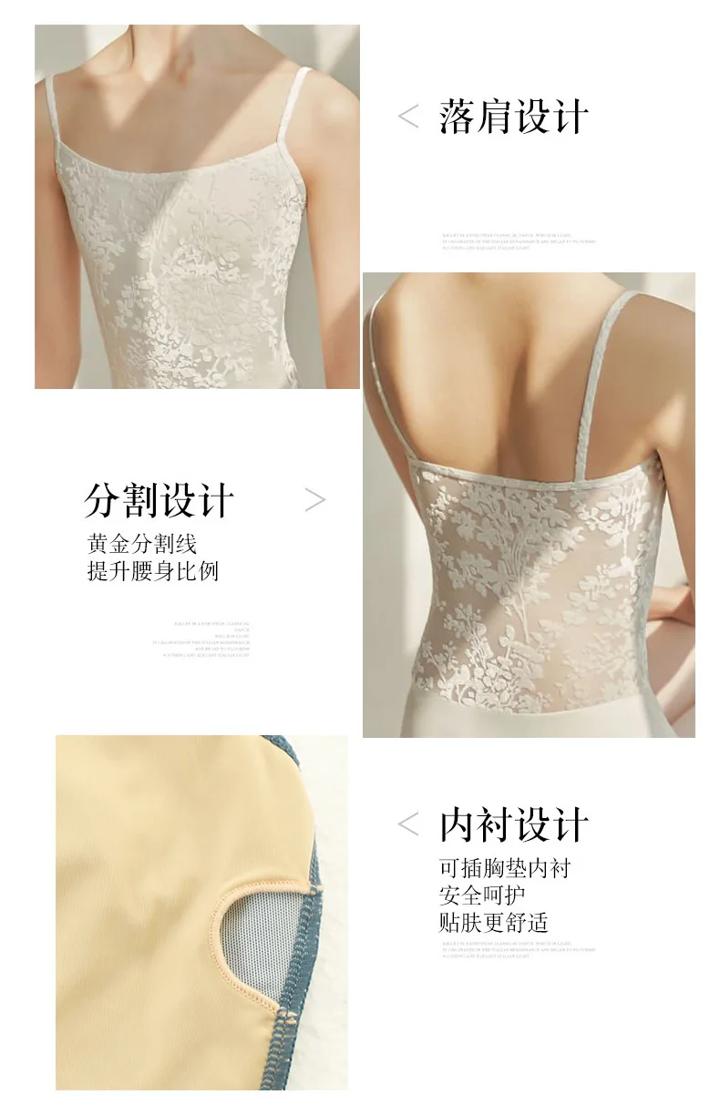 Frauen Ballett Trikots Tanz Leibchen Gymnastic Trikot Futter Erwachsene Body Erwachsene Zurück Ballett Body Teen Skate Badeanzug