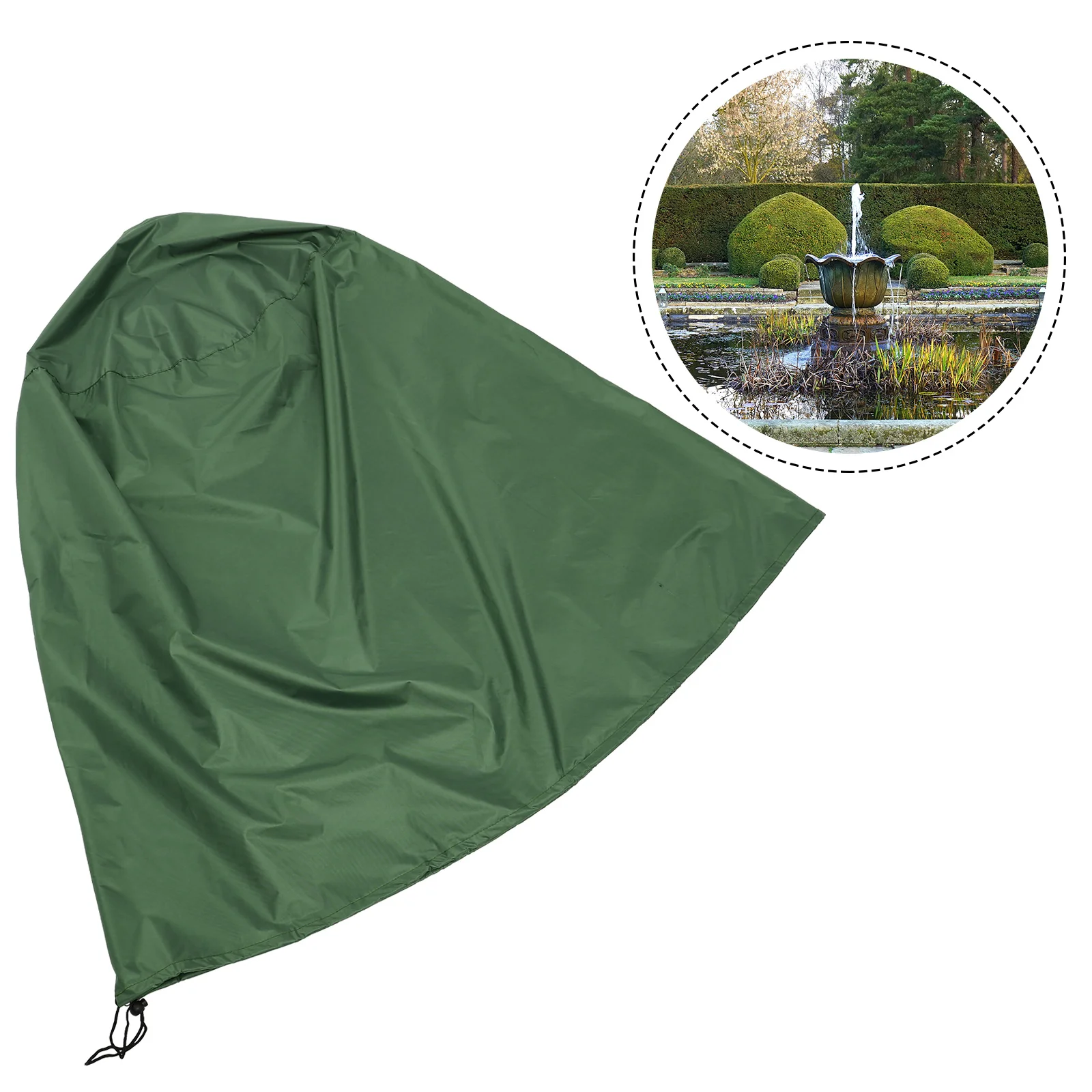 Garden Fountain Cover Oxford Weather Resistant Resistance 420d Cloth Statue Waterproof Protector Covers