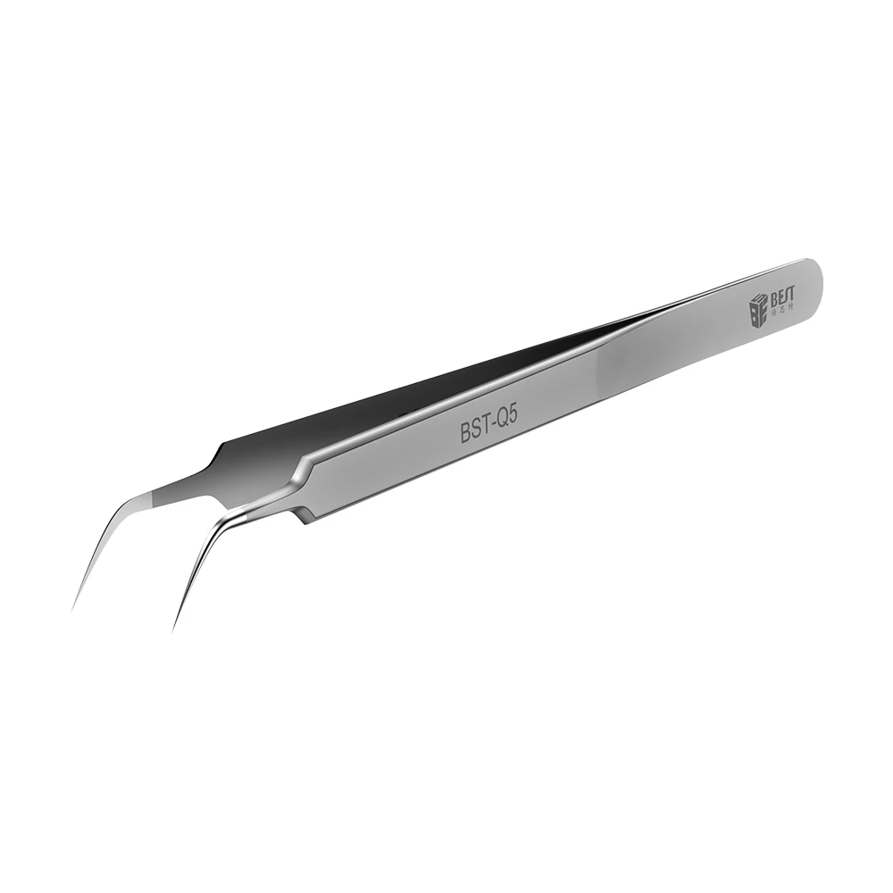 BST-Q5 Ultra Precision แหนบสแตนเลสสตีลแหนบโค้งคีม Fine Tip