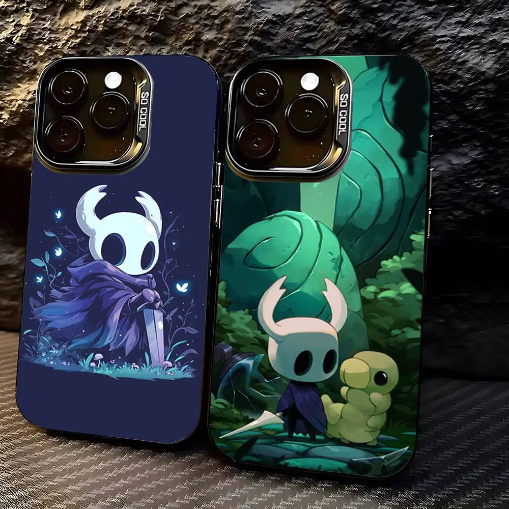 

H-Hollow K-Knight Phone Case for iPhone 17,16,15,14,13,12,11,Pro,X,Xs,Max,Plus Shockproof Cover