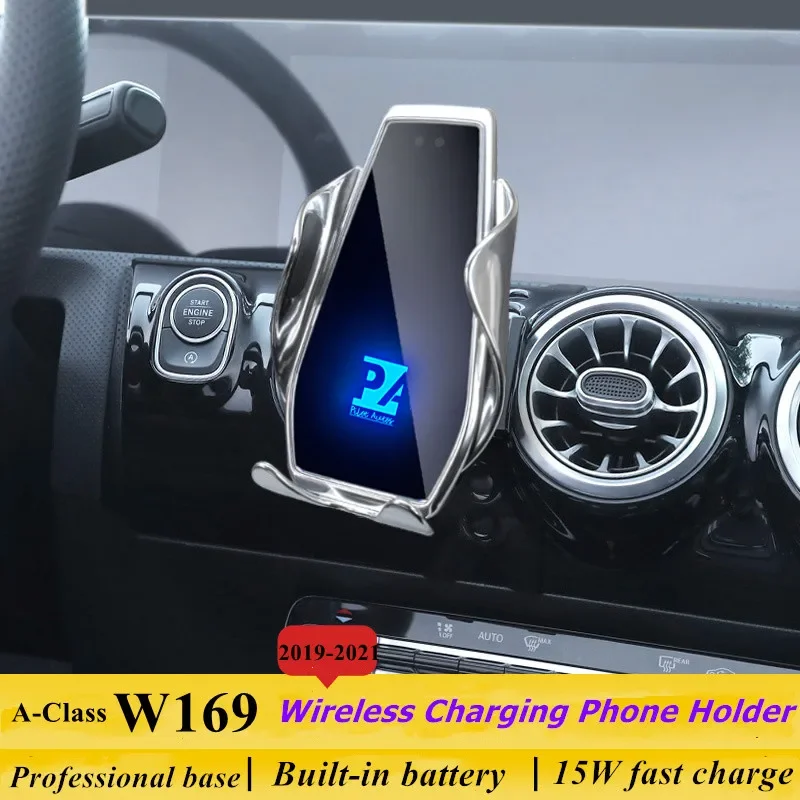 

2019-2021 For Mercedes Benz A-Class W169 W176 Mobile Phone Holder Wireless Charger Car Mount Navigation Bracket GPS Support