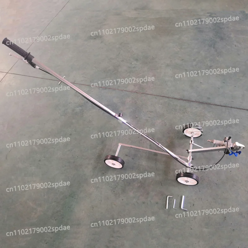 Cold Paint Road Line Marking Machine Hand Push Airless Spraying Striper For Parking Runway Pavement Line Drawing